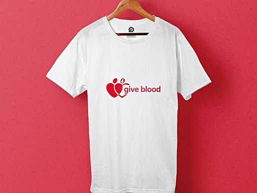 Bedrukte kleding voor Give Blood