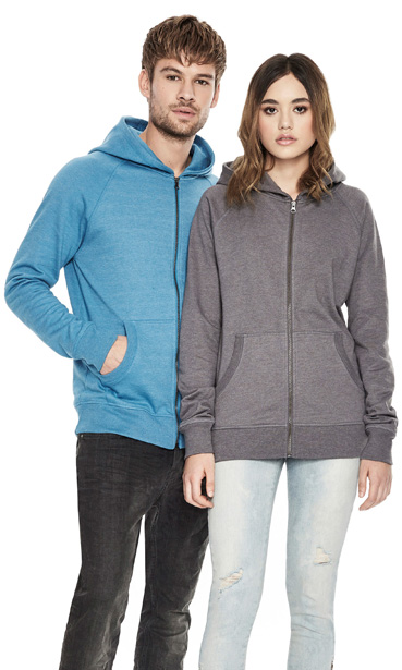 Onze merken Continental clothing salvage hoodie rits