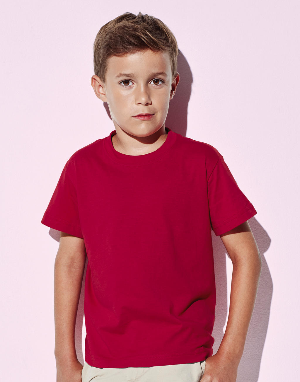 Duurzame T-shirts kinderen rood