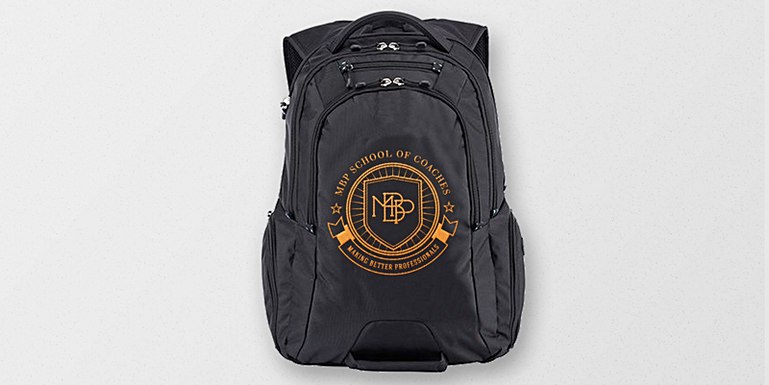 Geborduurde rugzakken voor MPB School of coaches and players design